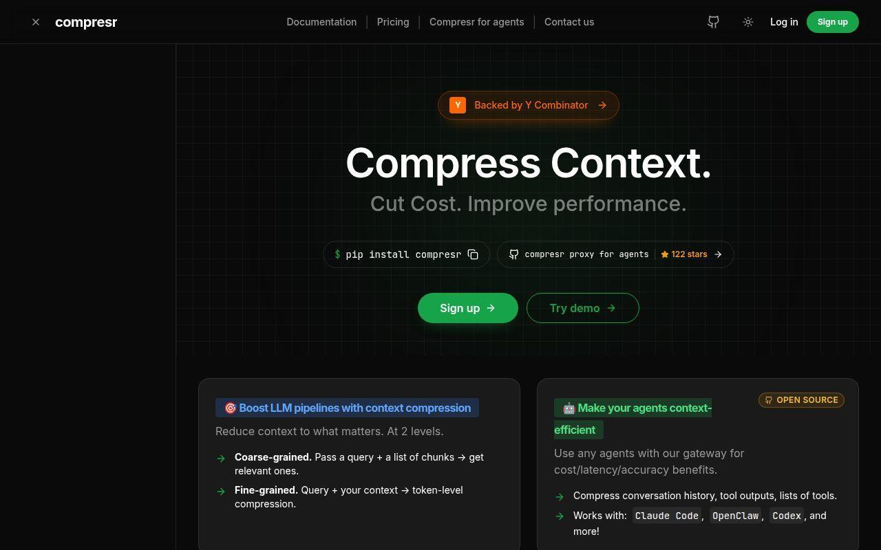 Compresr.ai screenshot